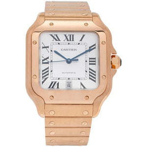 Cartier Santos Large Dial Blanco Full Rose Gold