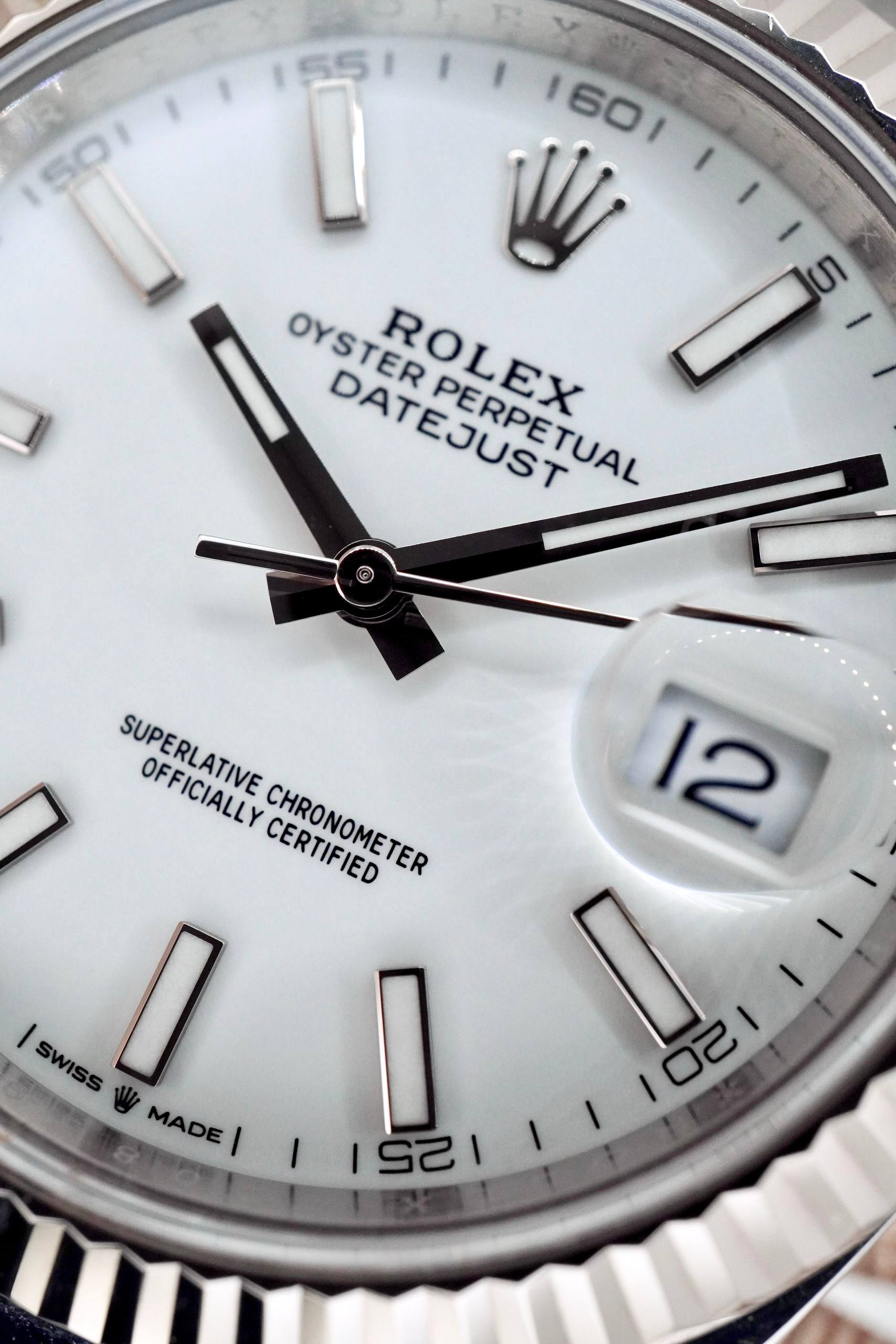 Rolex Datejust 41 mm Dial Blanco