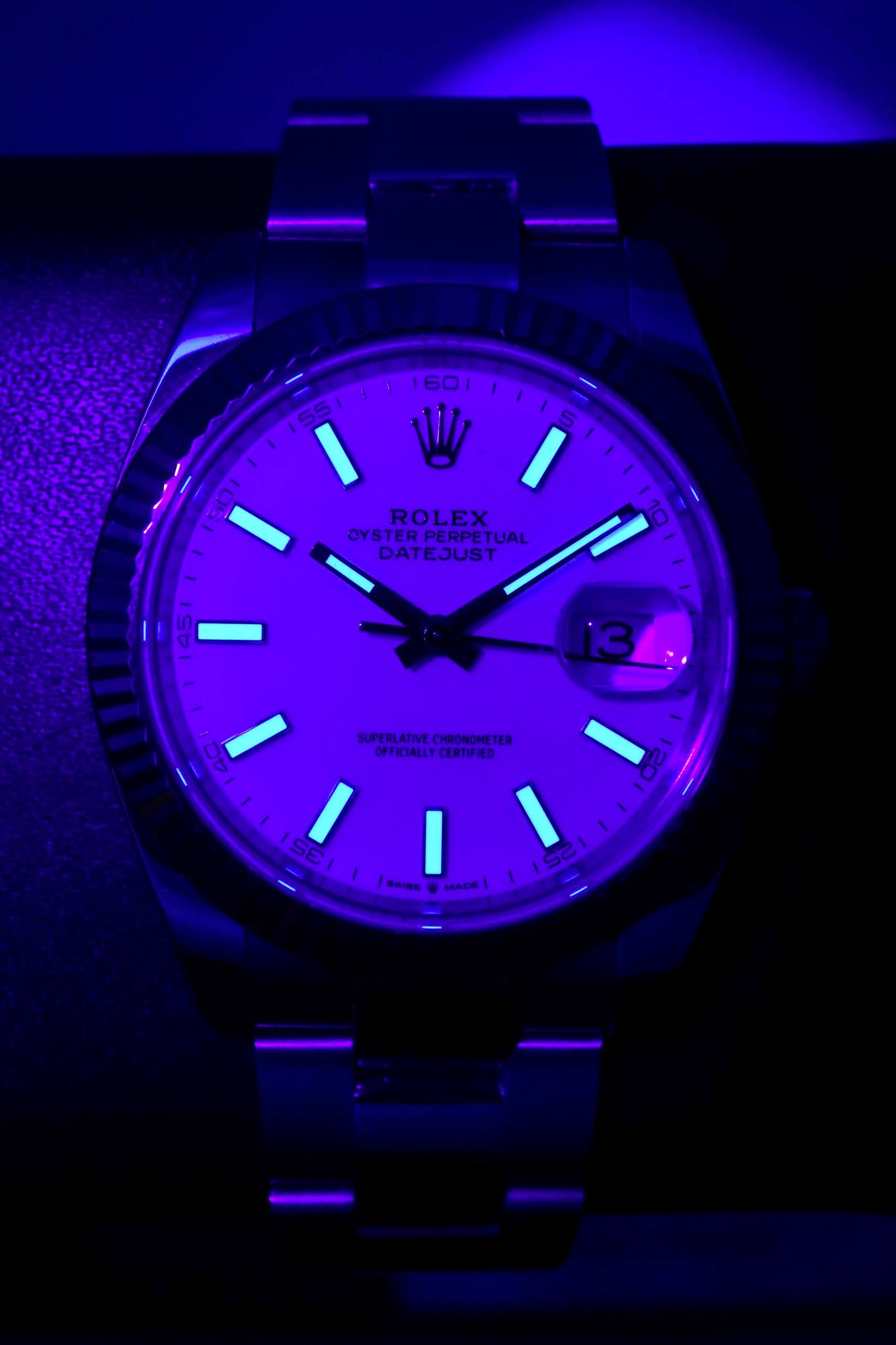 Rolex Datejust 41 mm Dial Blanco