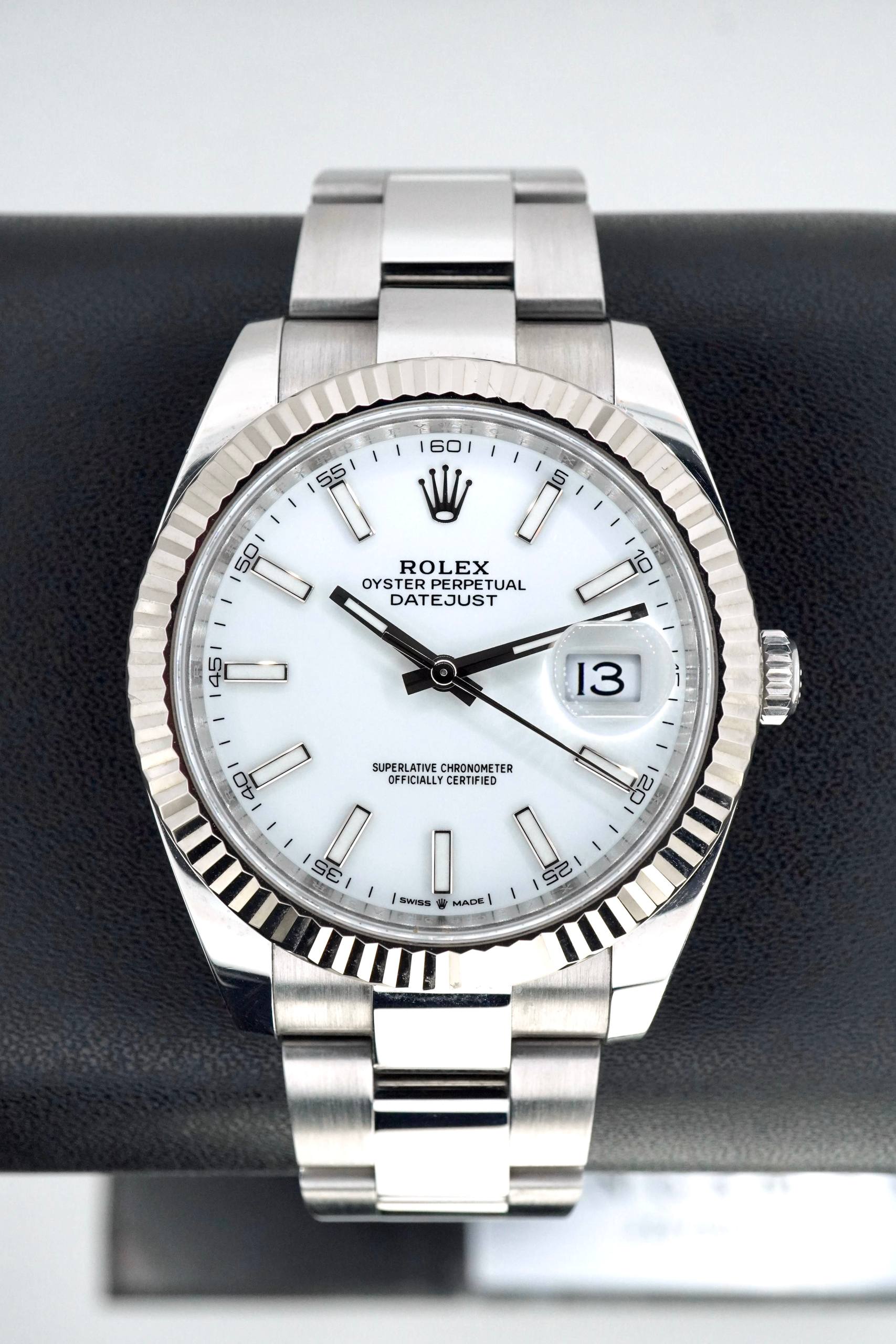 Rolex Datejust 41 mm Dial Blanco
