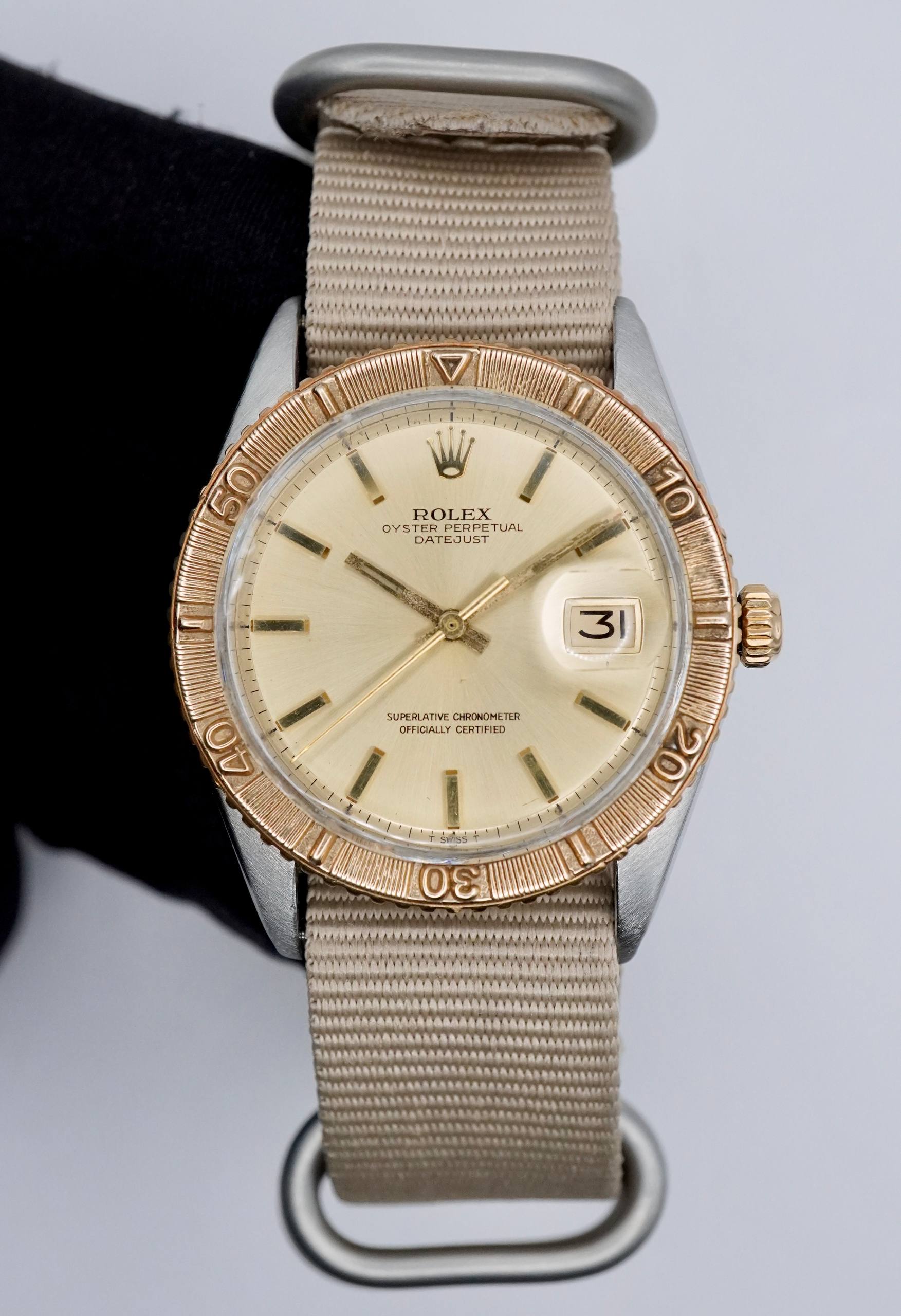 Rolex Datejust Vintage Turn-O-Graph 36mm Acero Oro Sólido 18K