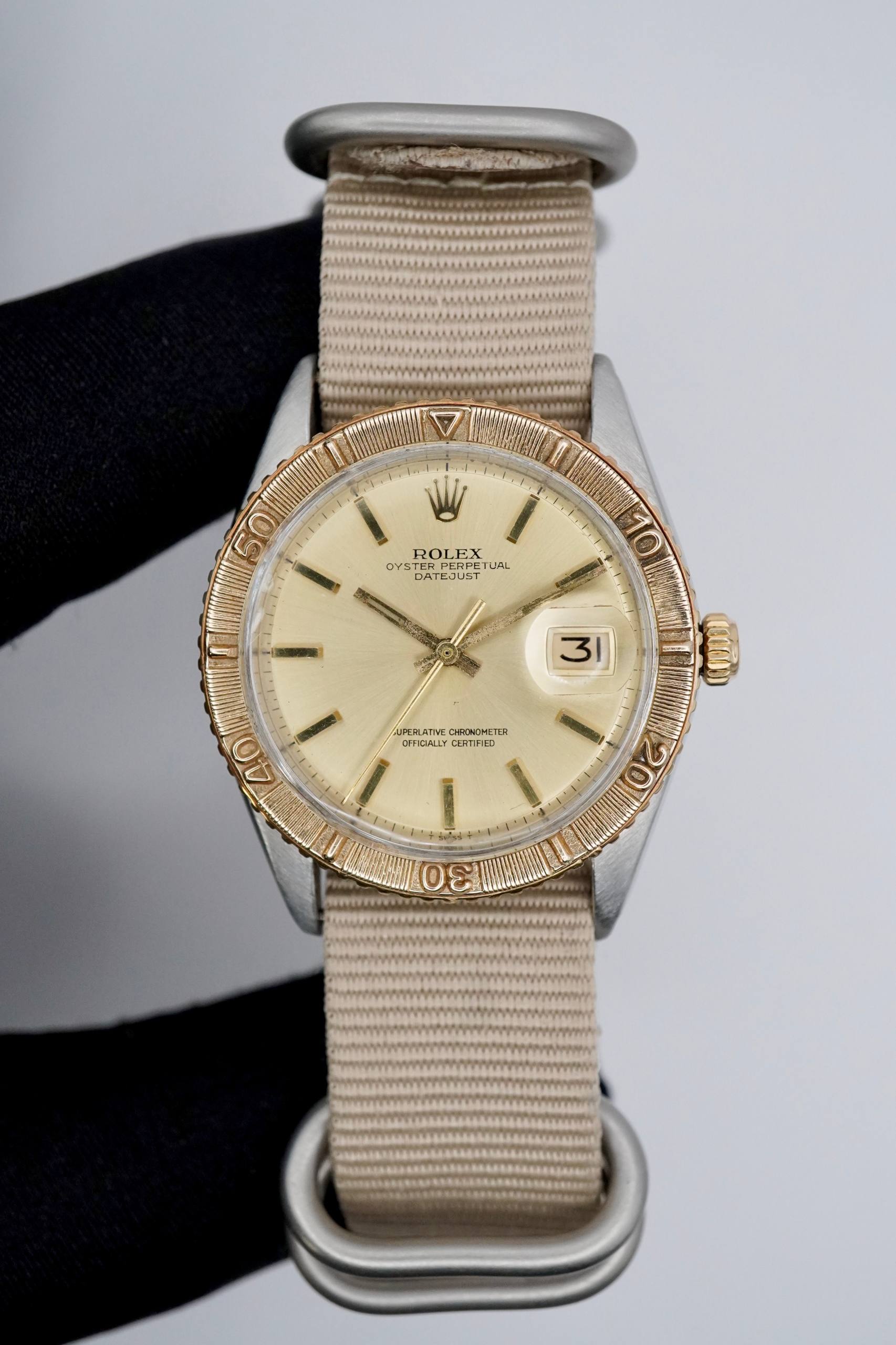 Rolex Datejust Vintage Turn-O-Graph 36mm Acero Oro Sólido 18K