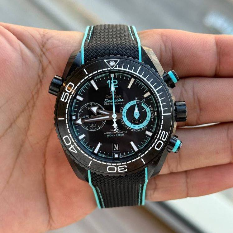 Omega Seamaster Planet Ocean 600m Deep Black Emirates Team New Zealand 45.5mm