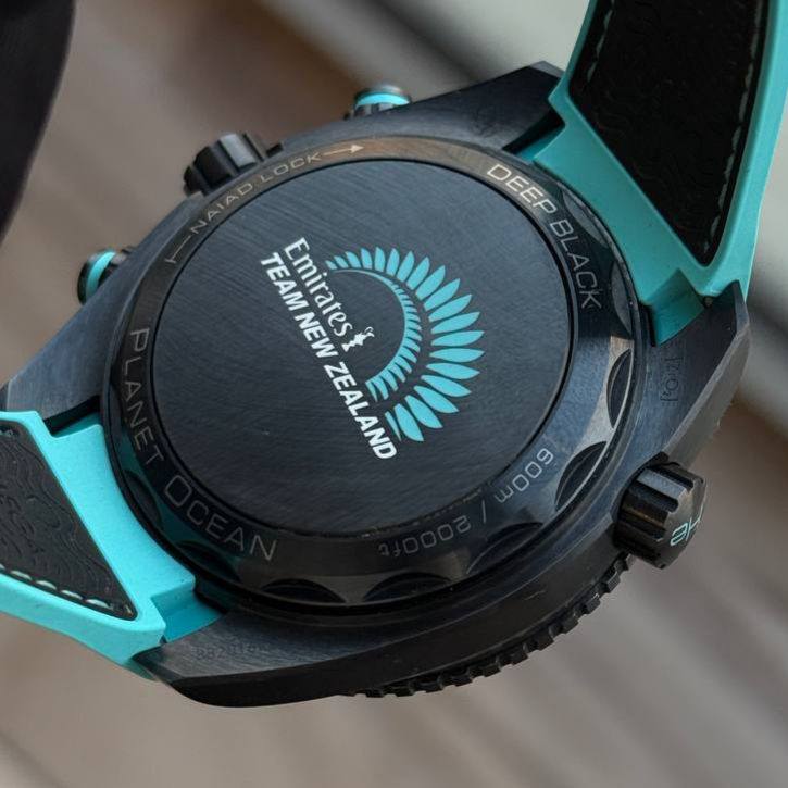 Omega Seamaster Planet Ocean 600m Deep Black Emirates Team New Zealand 45.5mm