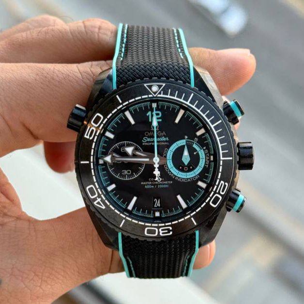 Omega Seamaster Planet Ocean 600m Deep Black Emirates Team New Zealand 45.5mm