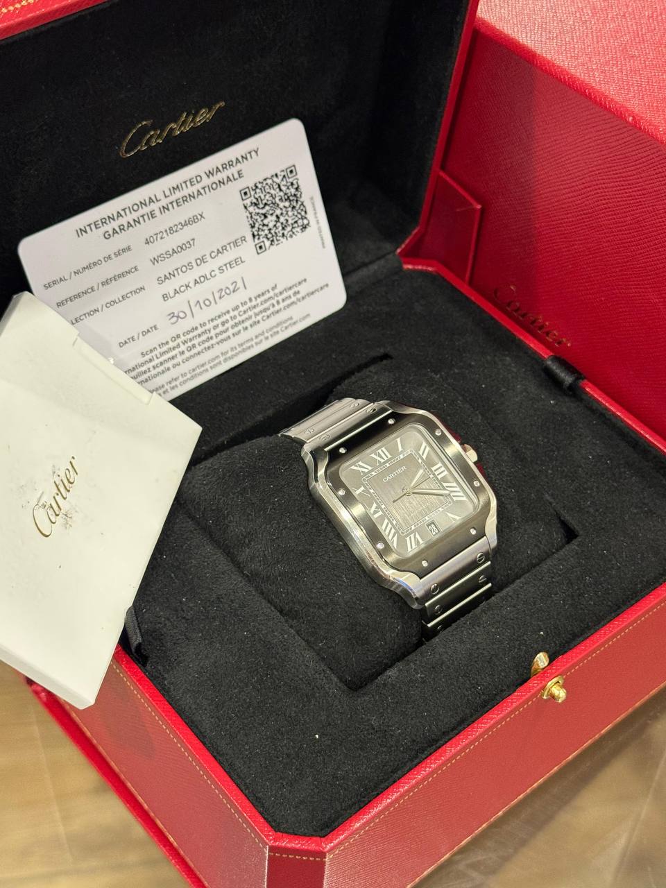 Cartier Santos Large PVD Bisel