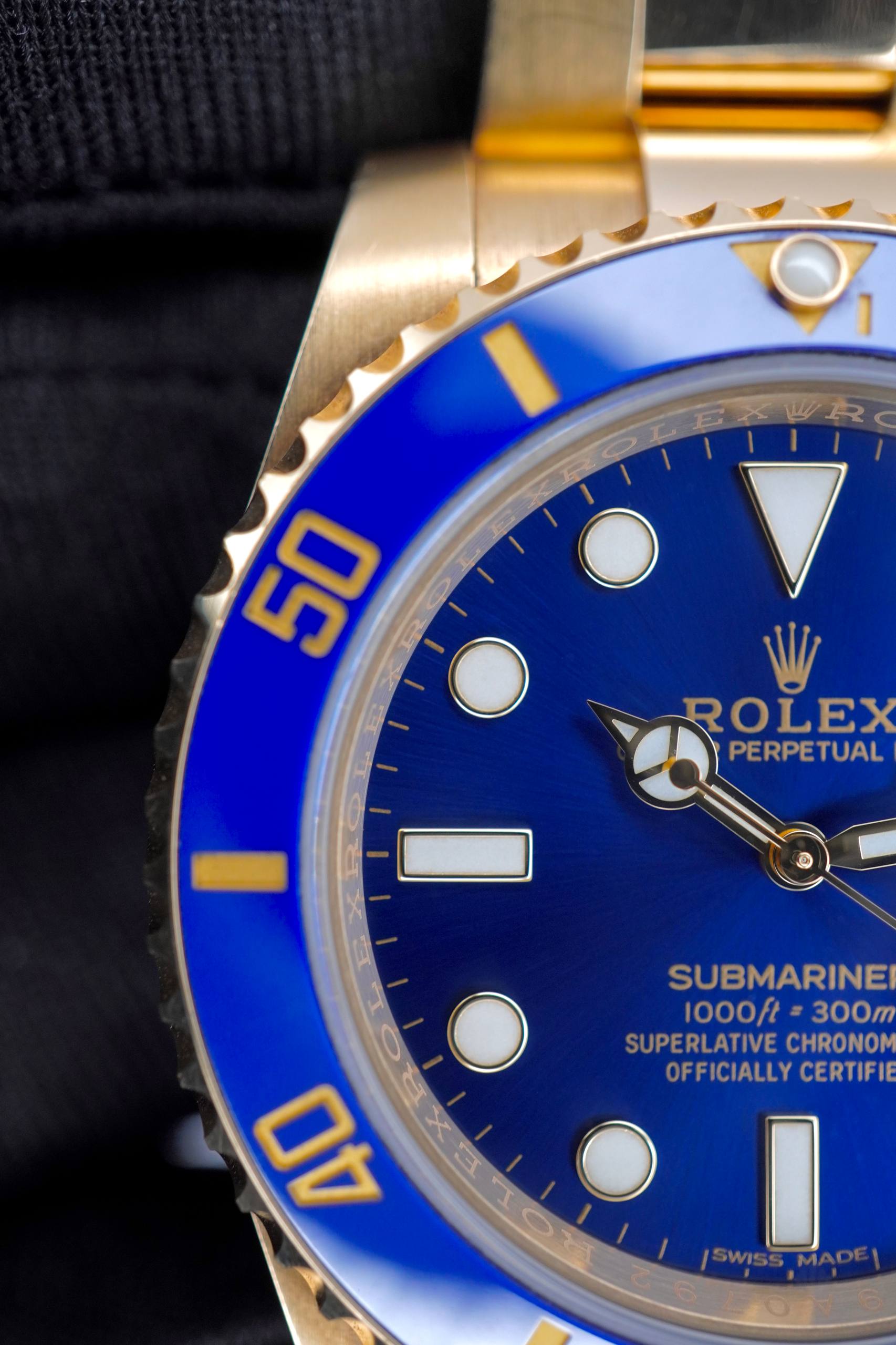 Rolex Submariner “Bluesy” Oro Amarillo 18K