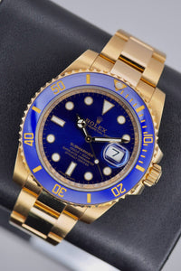 Rolex Submariner “Bluesy” Oro Amarillo 18K