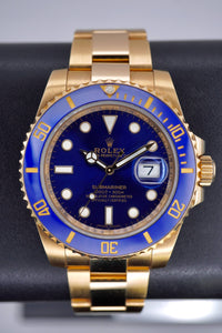 Rolex Submariner “Bluesy” Oro Amarillo 18K