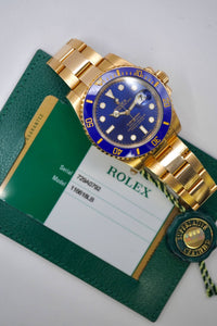 Rolex Submariner “Bluesy” Oro Amarillo 18K