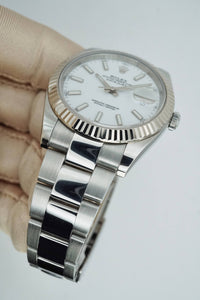 Rolex Datejust 41 mm Dial Blanco
