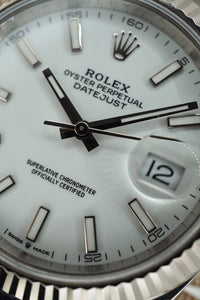 Rolex Datejust 41 mm Dial Blanco