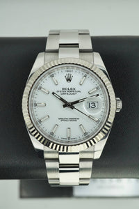 Rolex Datejust 41 mm Dial Blanco