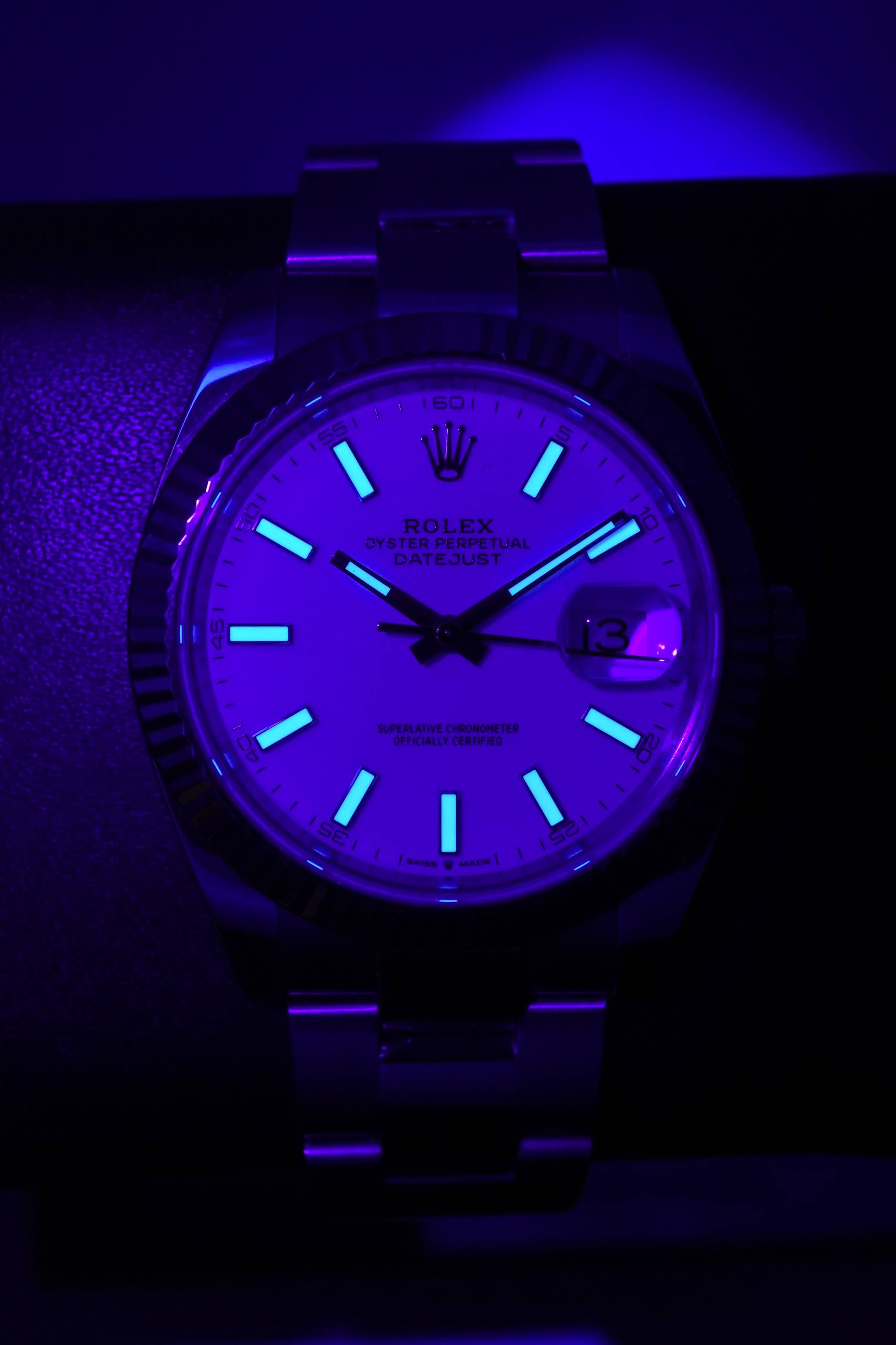 Rolex Datejust 41 mm Dial Blanco