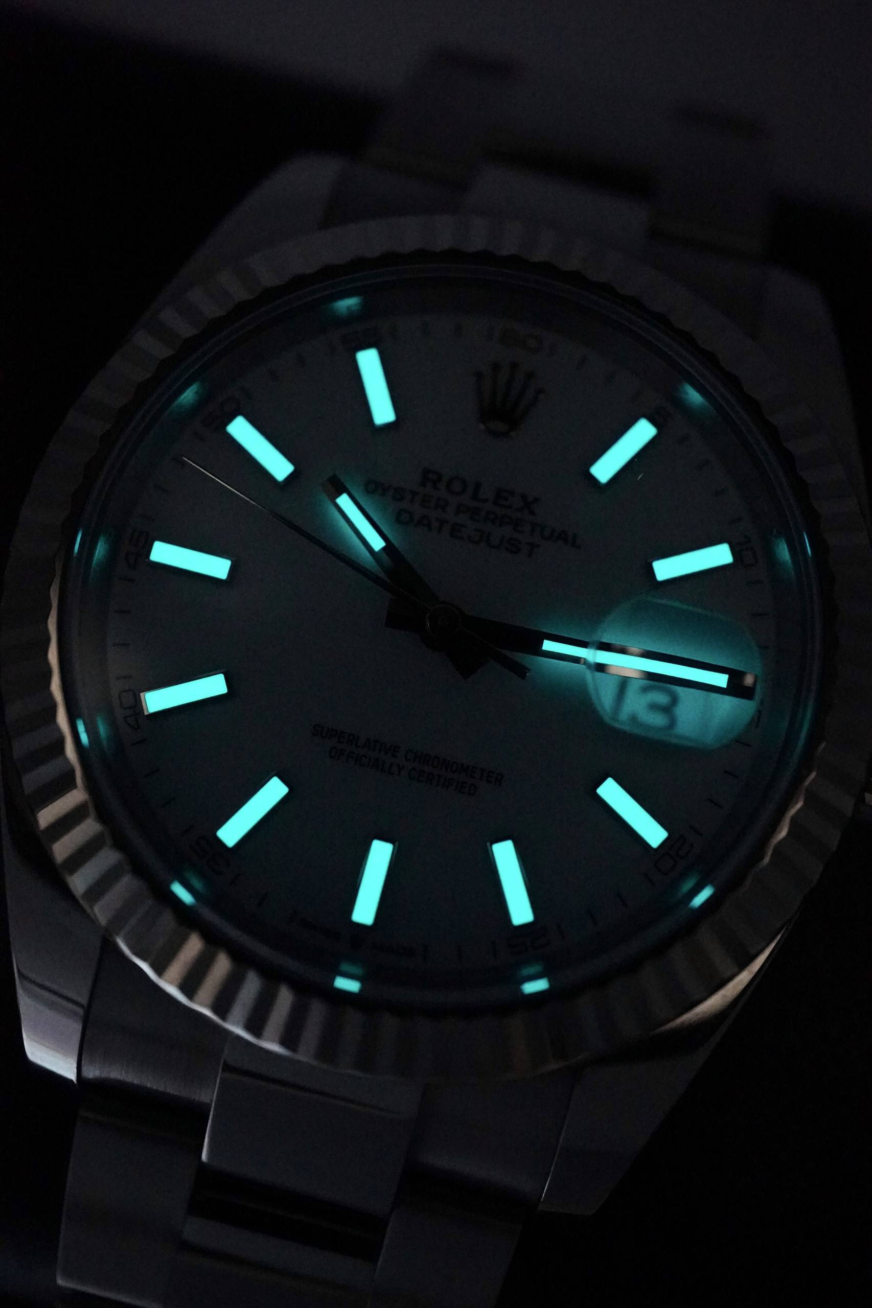 Rolex Datejust 41 mm Dial Blanco