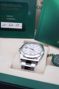 Rolex Datejust 41 mm Dial Blanco