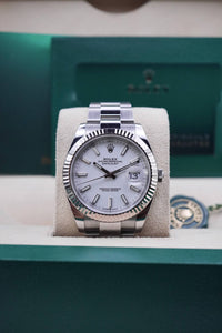 Rolex Datejust 41 mm Dial Blanco