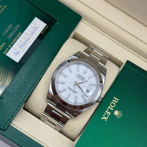 Rolex Datejust Oyster Dial Blanco 41 mm