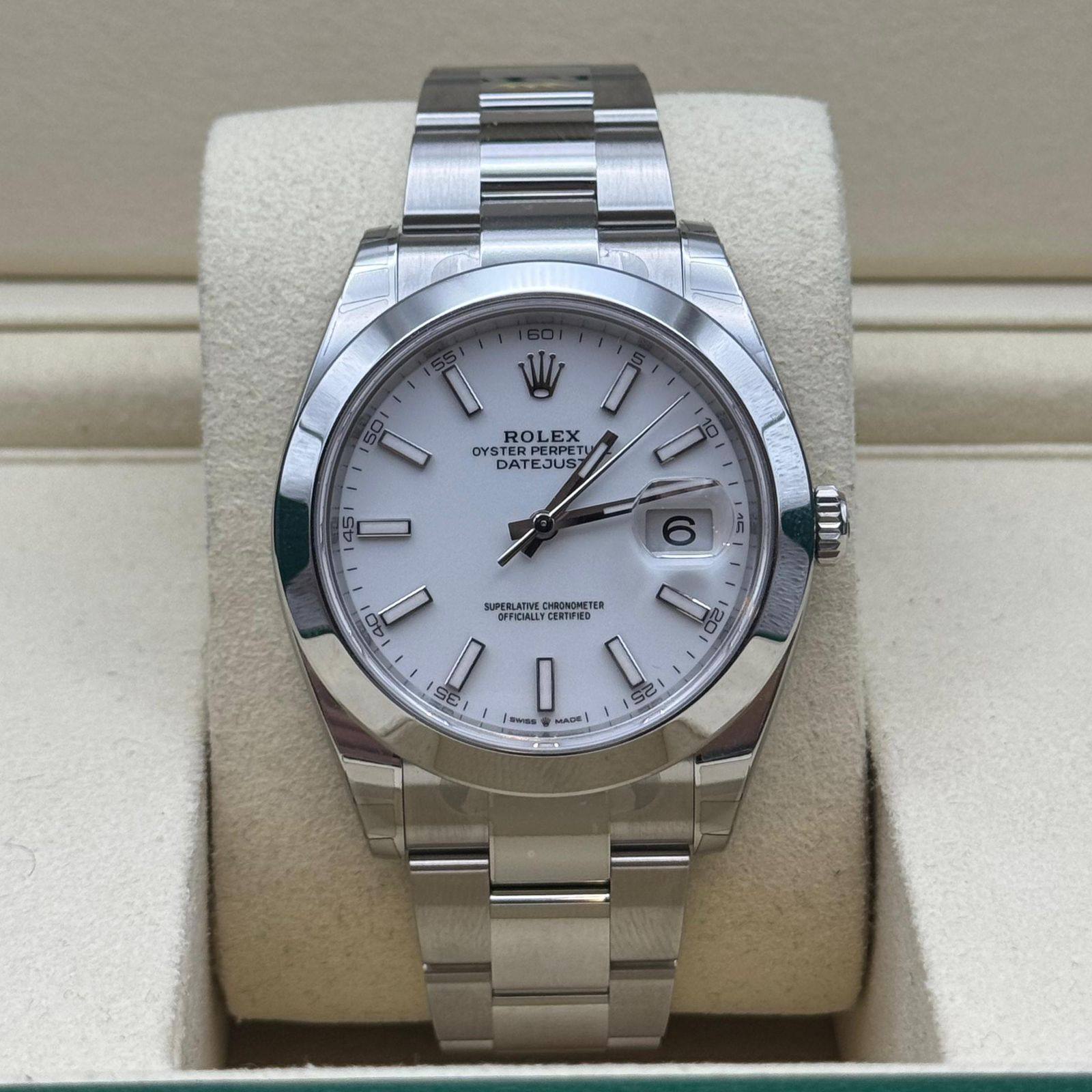 Rolex Datejust Oyster Dial Blanco 41 mm
