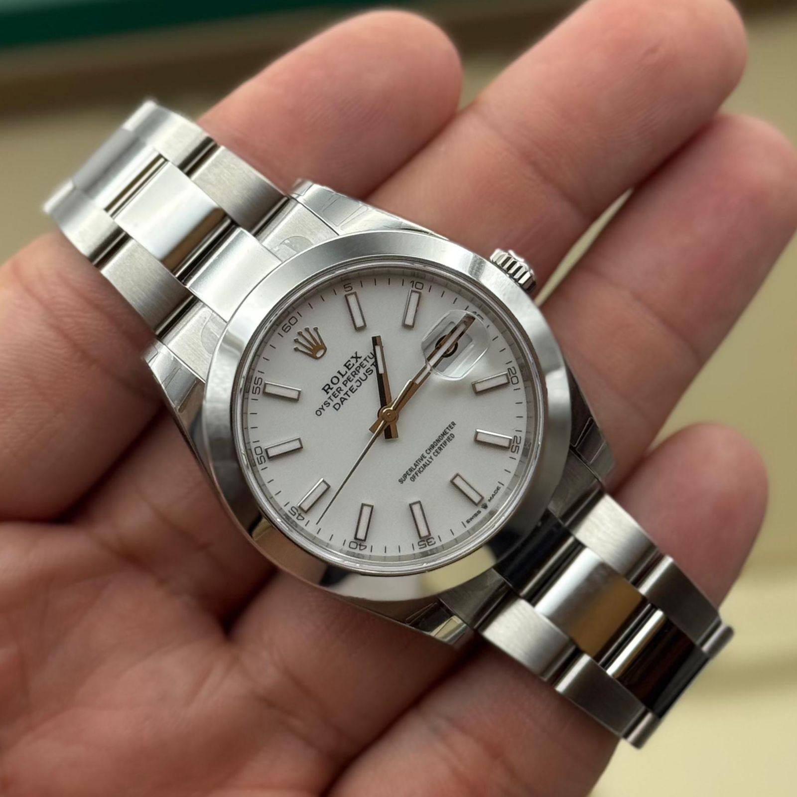 Rolex Datejust Oyster Dial Blanco 41 mm