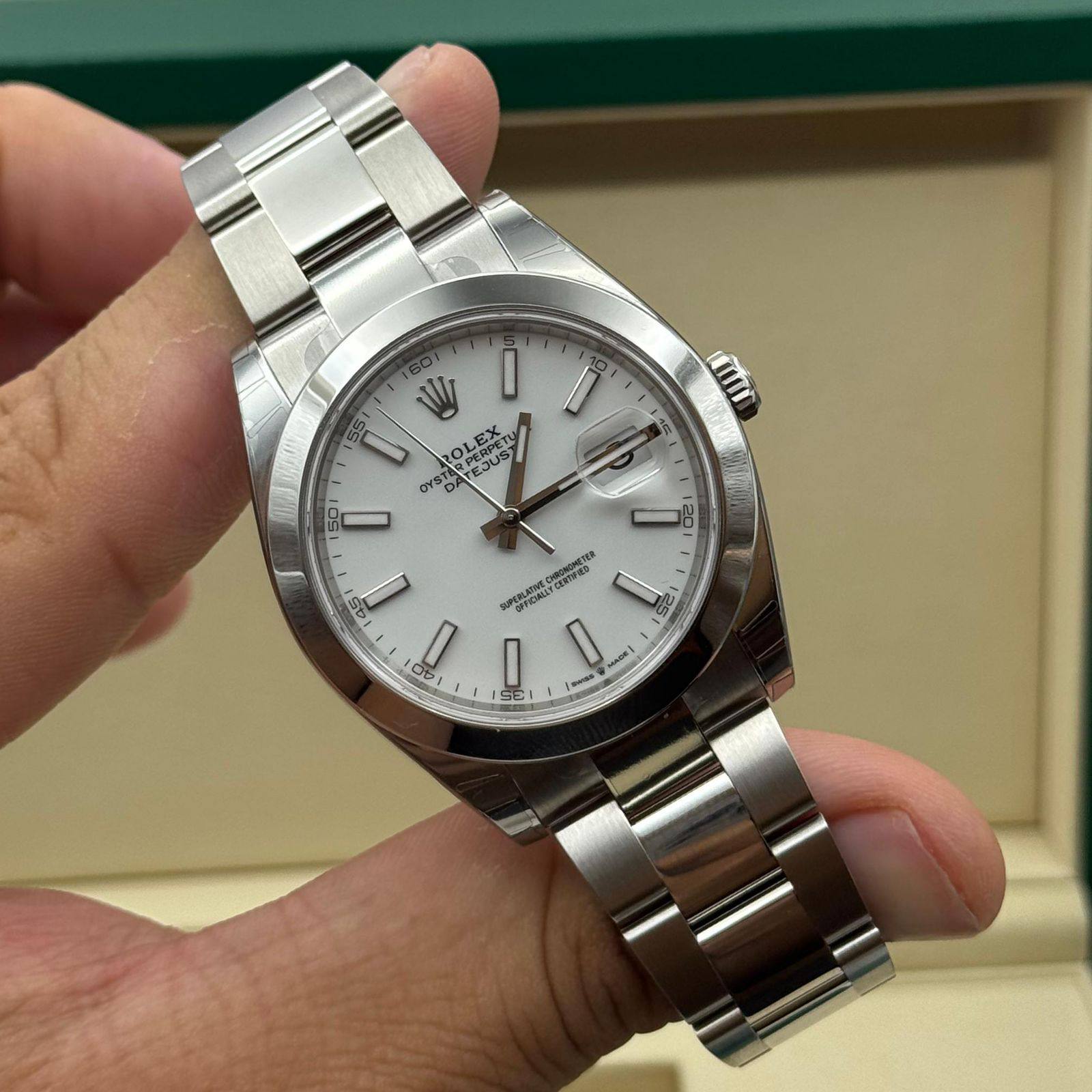 Rolex Datejust Oyster Dial Blanco 41 mm