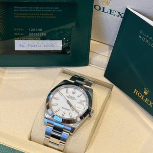 Rolex Datejust Oyster Dial Blanco 41 mm