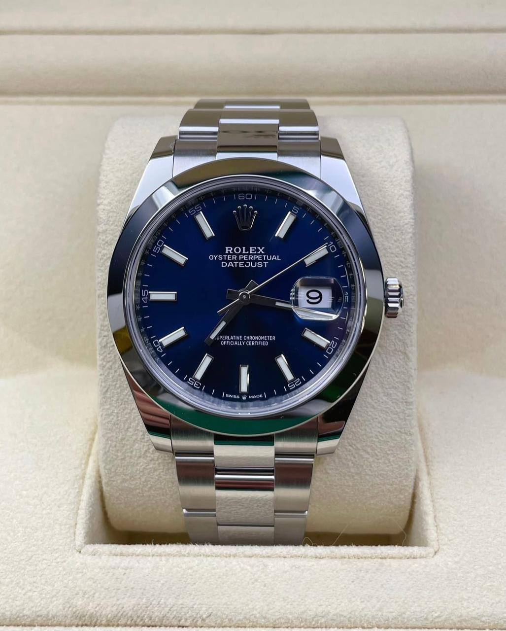 Rolex Datejust Oyster Dial Azul 41 mm