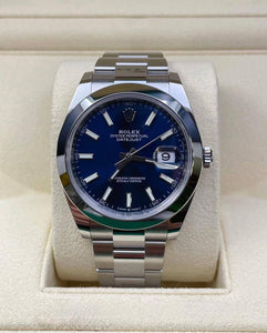 Rolex Datejust Oyster Dial Azul 41 mm