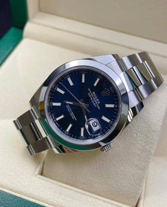 Rolex Datejust Oyster Dial Azul 41 mm