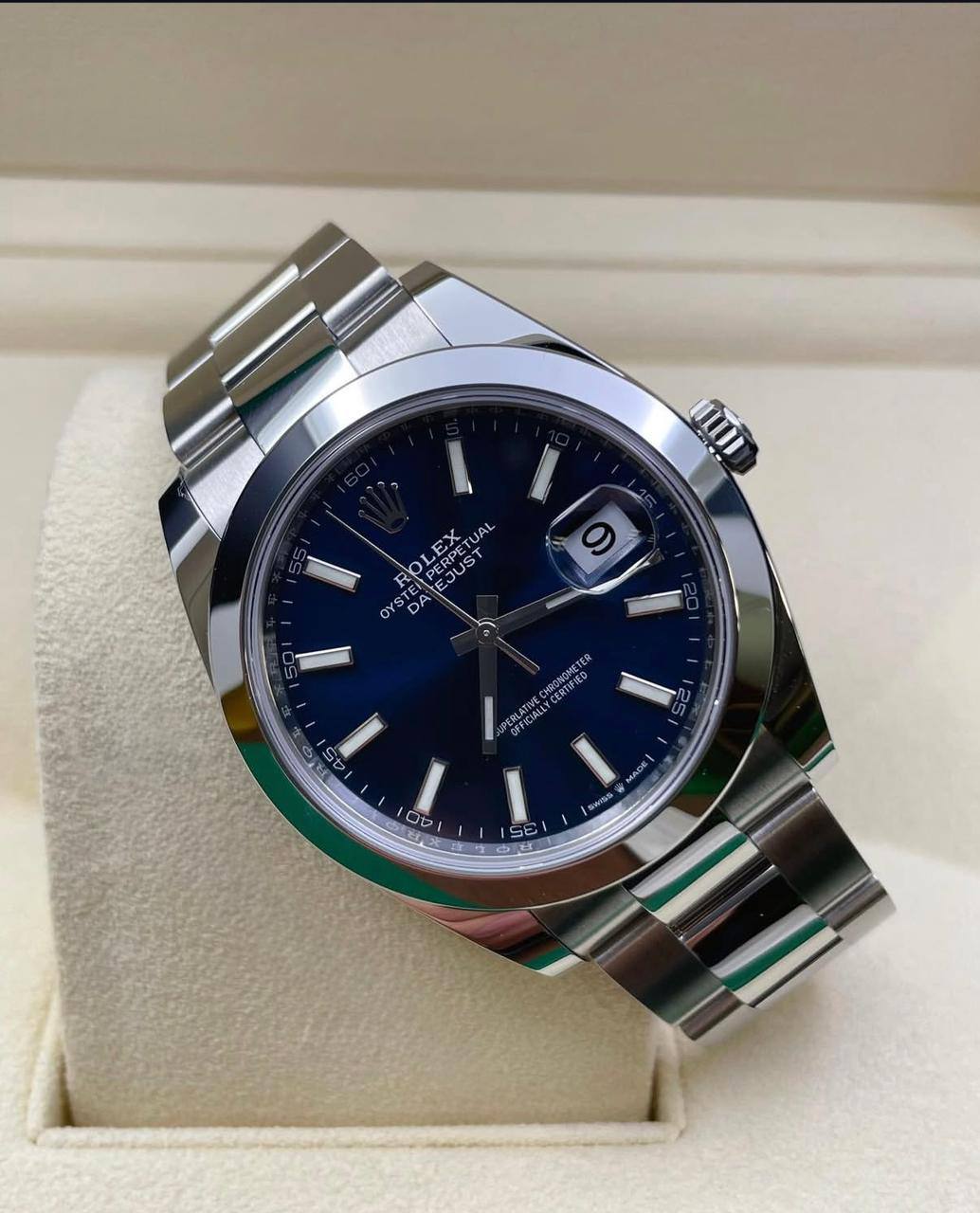 Rolex Datejust Oyster Dial Azul 41 mm