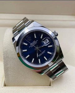 Rolex Datejust Oyster Dial Azul 41 mm