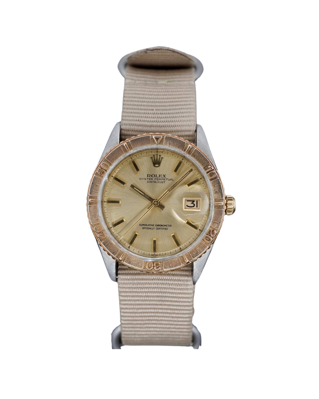 Rolex Datejust Vintage Turn-O-Graph 36mm Acero Oro Sólido 18K