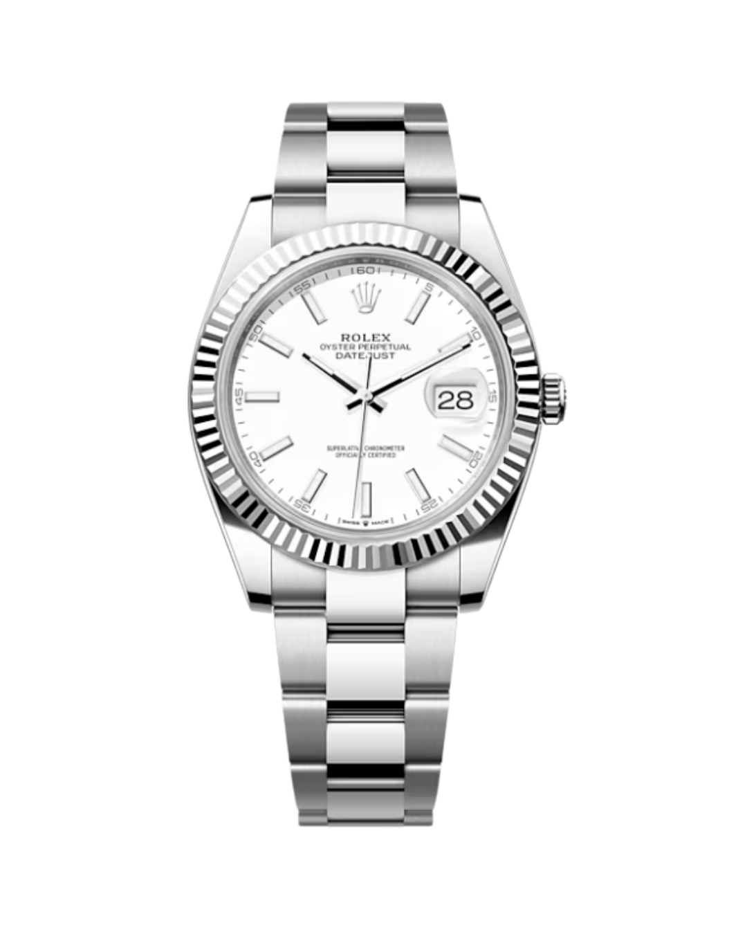 Rolex Datejust 41 mm Dial Blanco