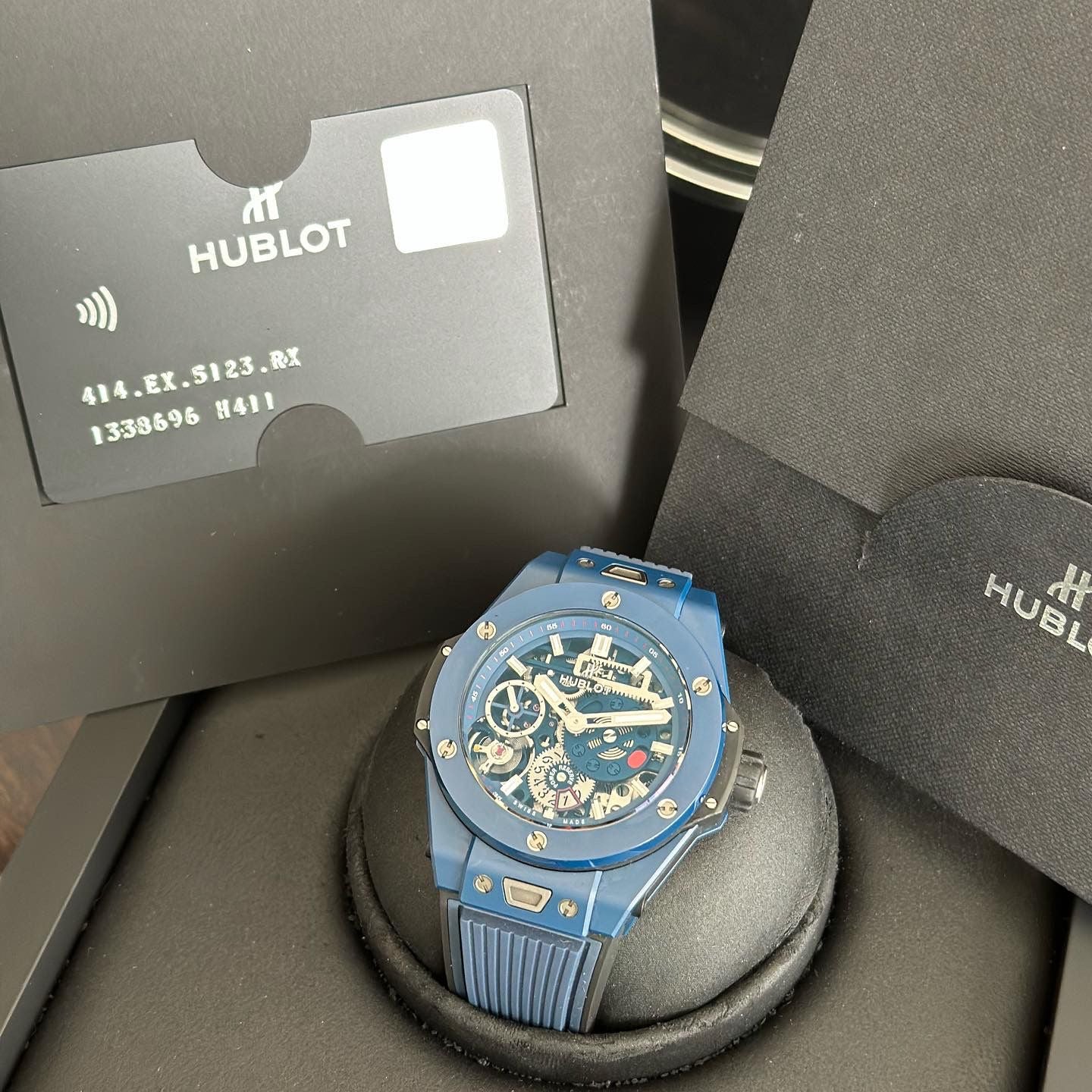 Hublot Big Bang Meca-10 ceramic Blu