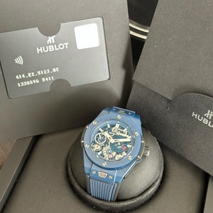Hublot Big Bang Meca-10 ceramic Blu