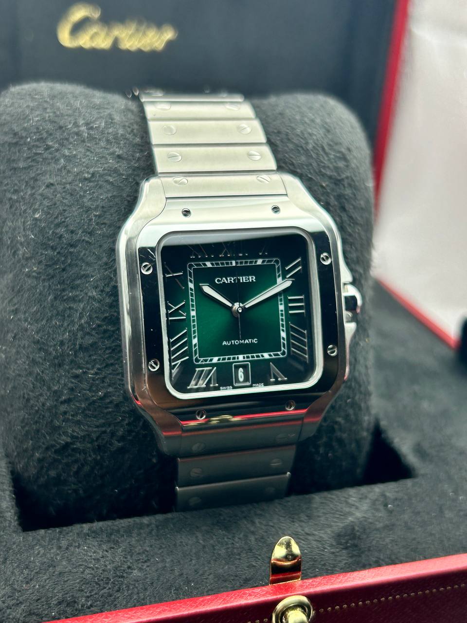Cartier Santos XL Dial Verde