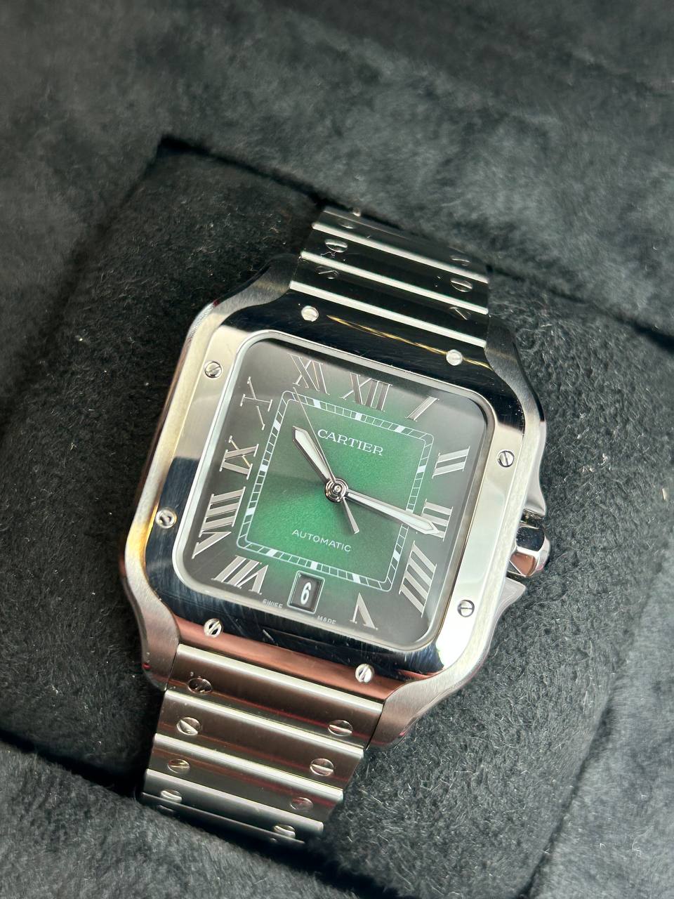 Cartier Santos XL Dial Verde