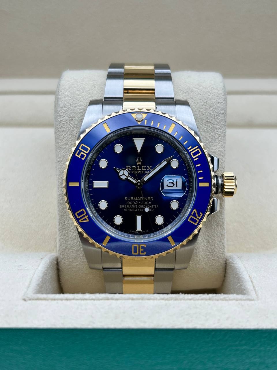 Rolex Submariner "Bluesy" Oystersteel Oro 40mm Dial Azul