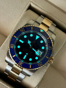 Rolex Submariner "Bluesy" Oystersteel Oro 40mm Dial Azul
