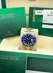 Rolex Submariner "Bluesy" Oystersteel Oro 40mm Dial Azul