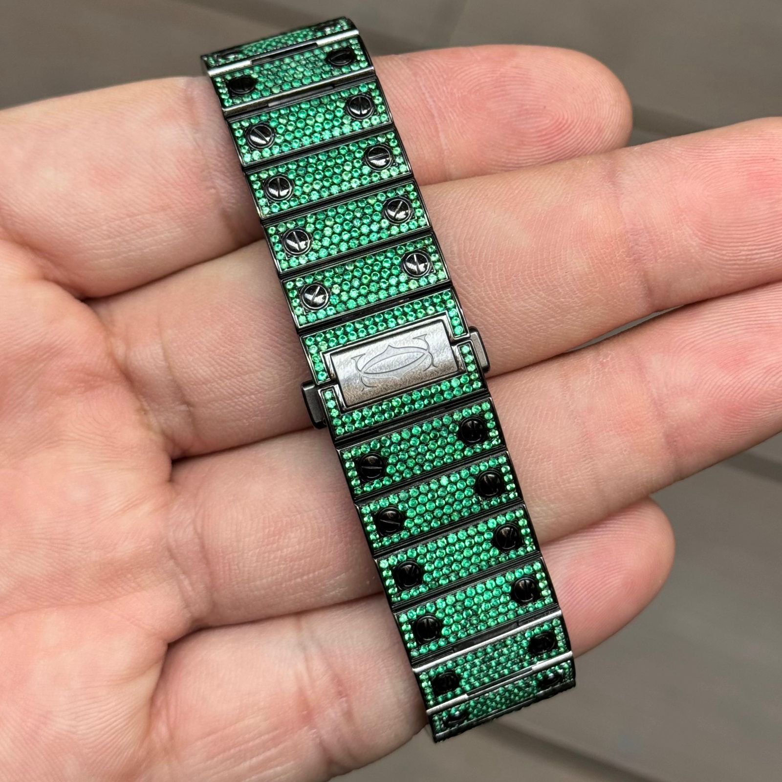 Cartier Santos Large Iced Out