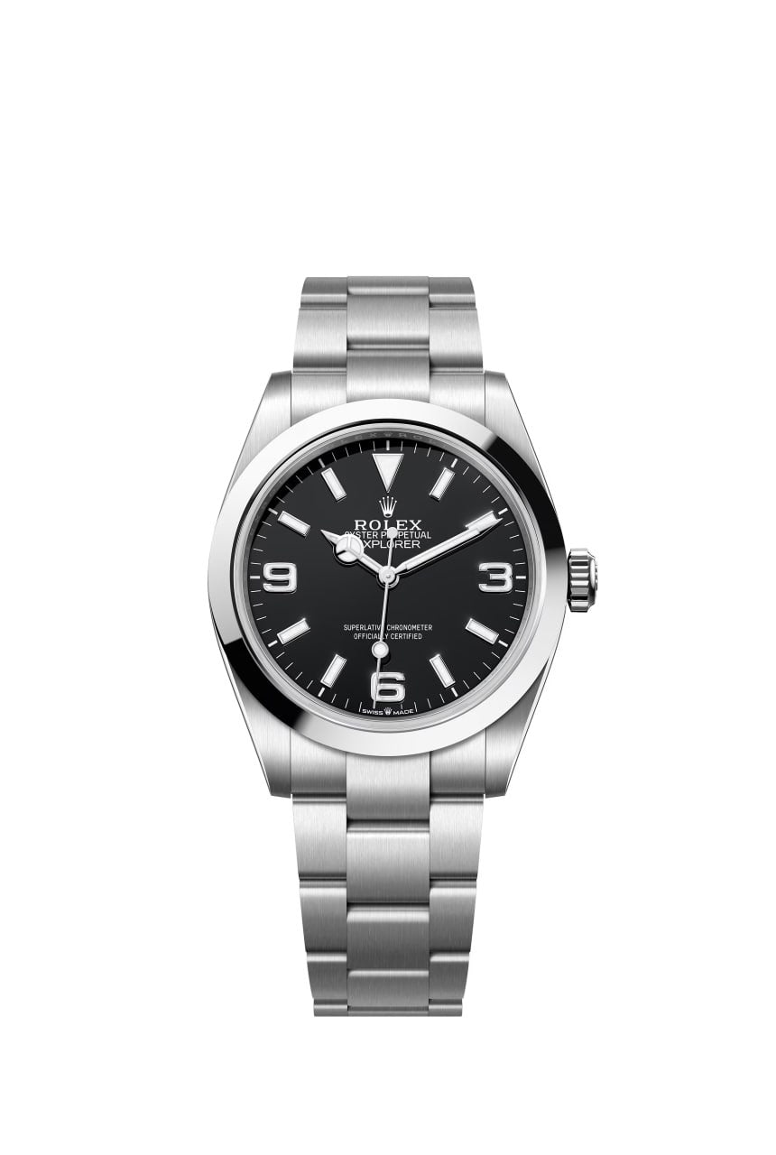 Rolex Explorer Oystersteel 39mm Dial Negro