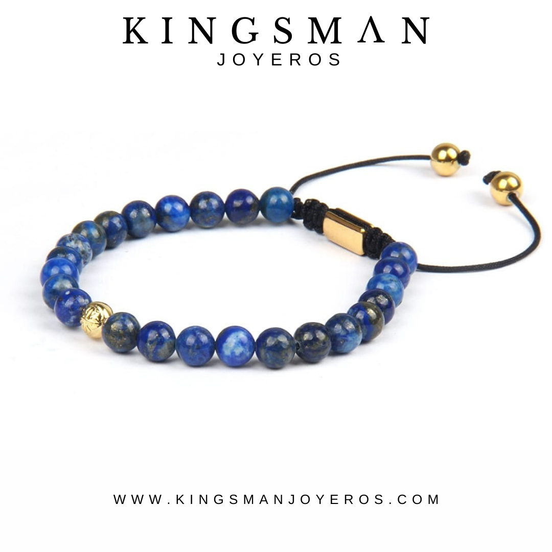 Lapis Lazuli 18K Gold Insignia Star Bracelet