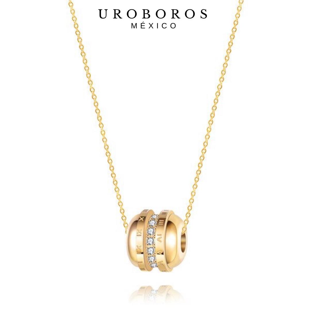 Uroboros Roman 18K Gold Necklace