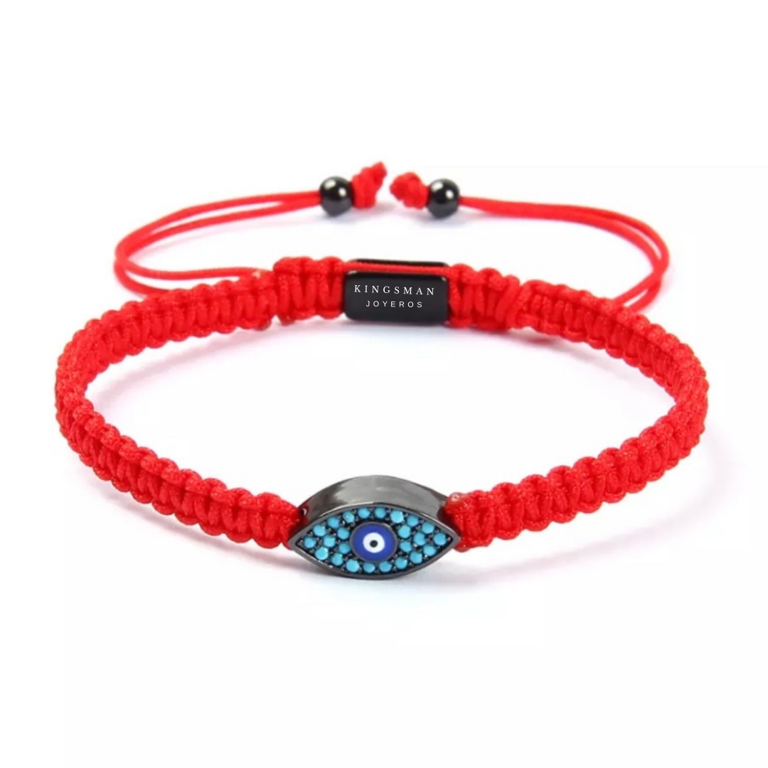 Devil Eye Red Macrame Bracelet