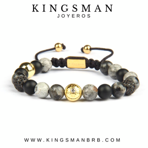 Insignia Star Gray Jasper Bracelet