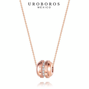 Uroboros Roman Rose Gold Necklace
