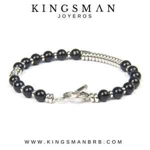 Silver and Agata Venom Bracelet