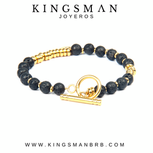 Lava Stone Gold Venom Bracelet
