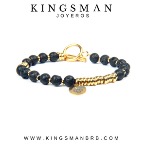 Lava Stone Gold Venom Bracelet